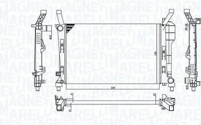 Produktbild von Kühler, Motorkühlung MAGNETI MARELLI 350213126200