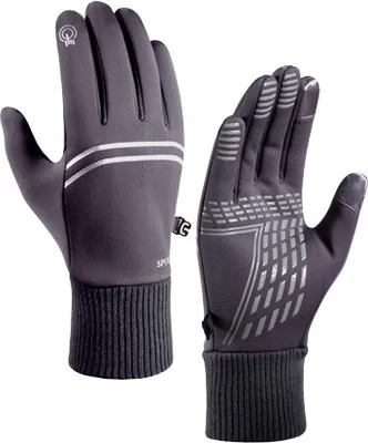 Produktbild von INF Warme wasserdichte und winddichte Skihandschuhe Grau
