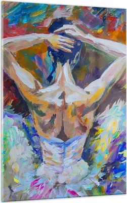 Produktbild von Bilder auf glas - Einteilig - Balletttänzer tanzen - 50x70cm - Glasbilder - Wandbilder - Bilder - zum Aufhängen bereit - Wanddekoration aus Glas - Glas Bilder - Wandbild auf Glas - GPA50x70-3503