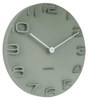 Productafbeelding van Karlsson KA5311GR, Wandklok, Rond, Groen, AA, 42 cm