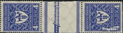 Produktbild von Briefmarken Deutsches Reich 1922 Mi 202ZS Zwischenstegpaar postfrisch Gewerbeschau