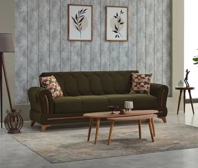 Zdjęcie produktu dla Sofa 3-osobowa sofa 3-osobowa sofa z tkaniny sofa tapicerowana sofa zielona kanapy