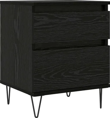 Immagine prodotto di Armadietto per letto con cassetto Rovere Nero 40 x 35 x 50 cm