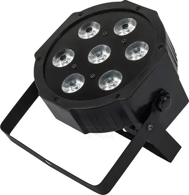Zdjęcie produktu dla Oświetlenie par LED, RGBW, sterownik DMX, 8 sztuk 7x12W, wtyczka EU