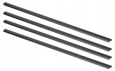 Image de GTV HEXA LONG Poignée de meuble noire 1200 mm