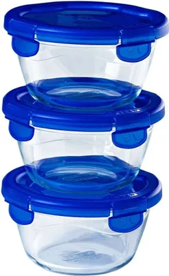Obrázek produktu pro Kulatá miska Cook & Go s víkem sada 3 kusů