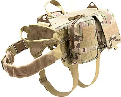 Obrázok produktu pre INF Taktický postroj pre psa - Molle vesta Kamufláž M