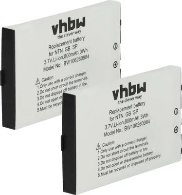 Produktbild von vhbw 2x Akku kompatibel mit Nintendo Game Boy Advance SP AGS-101, Advance SP AGS-003, Advance SP AGS-001 Spielekonsole (800 mAh, 3,7 V, Li-Ion)