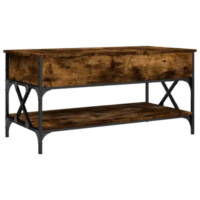 Produktbild von Couchtisch Räuchereiche 100x50x50 cm Holzwerkstoff und Metall