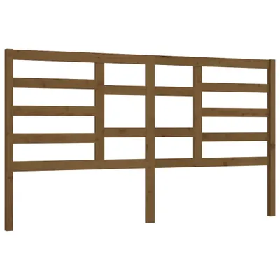 Produktbild von Bett-Kopfteil Honigbraun 206x4x104 cm Massivholz Kiefer