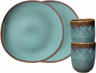 Produktbild von like. by Villeroy & Boch Lave glacé Frühstücks-Set 4-teilig