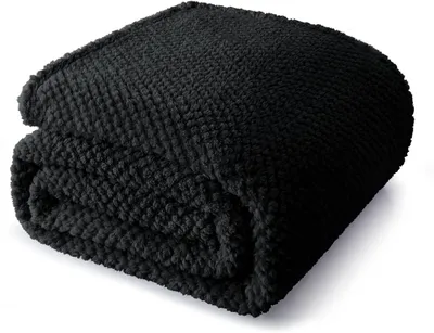 Immagine prodotto di Coperta per divano, 230x270 cm, colore nero, in microfibra