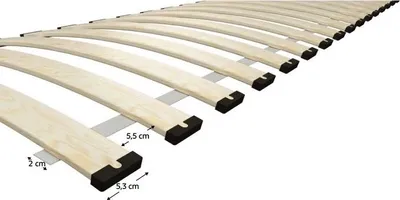 Obrázok produktu pre Kondela Lamelový rošt Brezo 200x200 cm - breza