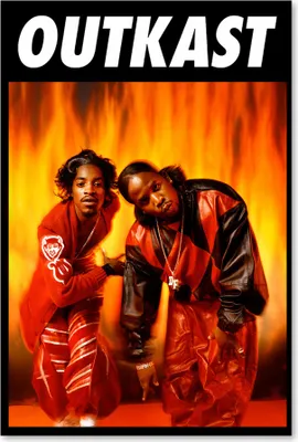 Image de Erik Editores Outkast Poster Orange Orange One Size