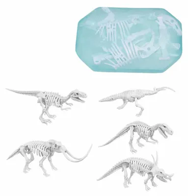 Produktbild von 2-in-1 Kreativset: Seifenherstellung, Dinosaurierausgrabungen