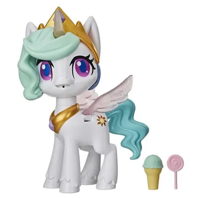 Imagen del producto de Mi Pequeño Pony, Princesa Celestia Unicornio Beso Mágico, 3 años, My Little Pony, Multicolor, Plástico