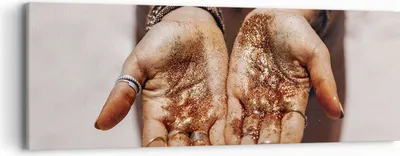 Produktbild von Bild auf Leinwand - Leinwandbild - Einteilig - Hände Strand Gold - 90x30cm - Wand Bild - Wanddeko - Wandbilder - Leinwanddruck - Bilder - Wanddekoration - Leinwand bilder - Wandbild - AB90x30-5055