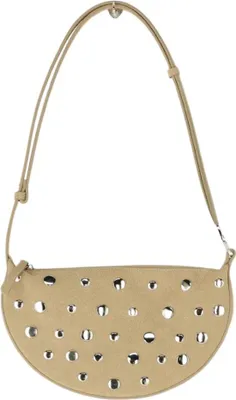 Image de Sac à bandoulière My Jewellery avec rivets Beige .