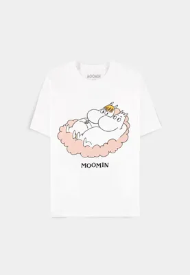 Produktbild von Moomin T-Shirt Damen Cloud weiß Fan-Merch, Filme, TV-Serien 100% Baumwolle S