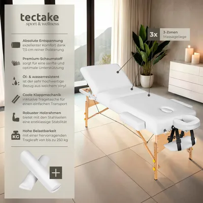 Produktbild von 3 Zonen Massageliege-Set Somwang Breite 70 cm, Polsterung 7,5 cm 218 x 102 x 90 cm