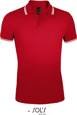 Immagine prodotto di SOLs 00577 | Polo uomo Pasadena - Colore: Rosso/Bianco - Taglia: XL
