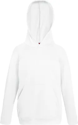 Produktbild von Fruit of the Loom - Kids Lightweight Hooded Sweat - White - 152