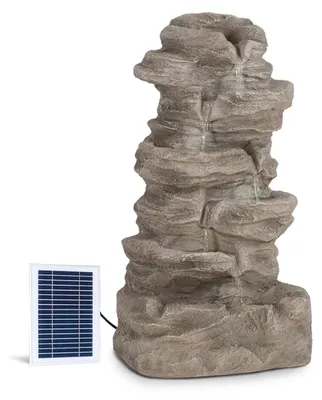 Obrázok produktu pre Blumfeldt Stonehenge, solárna fontána, litium-ion (5h), LED, polyresin, piesková