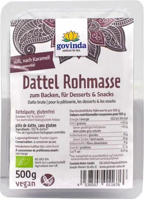Produktbild von Govinda Dattelpaste -- 500g