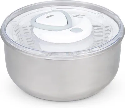 Produktbild von Kompakte Edelstahl-Zentrifuge 6L weiß inkl. Salatschleuder