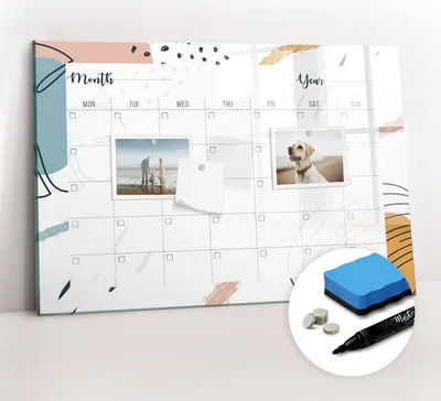 Produktbild von Magnetpinnwand Memoboard - Zubehörsatz - Schwarzer Marker + Schwamm + Magnete - 60 x 40 cm - Unternehmensorganisator