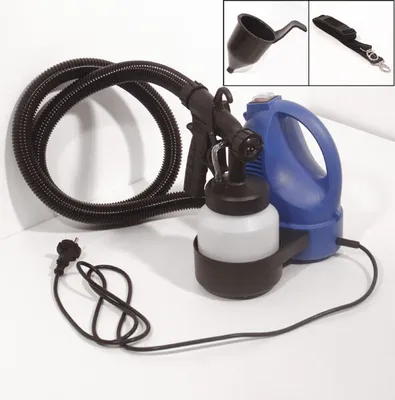 Produktbild von Farb Sprüh Set - Pistole Kompressor Mischer und Zubehör
