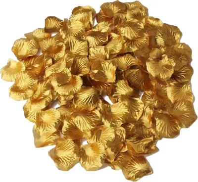 Produktbild von 2000 Stück Künstliche Rosenblätter Gold,Deko Romantische Rosenblüten