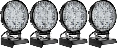 Productafbeelding van LED-werkverlichting, 2000 lumen, 120°-140° lichtbundel, 4-delige set - LED-verlichting