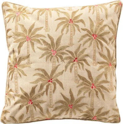 Produktbild von Dutch Decor Kissenbezug Zenna 45x45 cm Braun Mit Blumenmuster