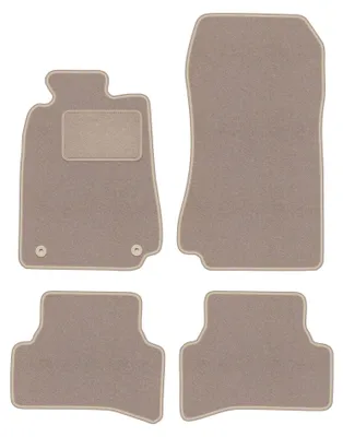Immagine prodotto di Tappetini in moquette per Mercedes CLK W208 1997-2003 (coupé) – set 4 pezzi, beige, su misura – Wielganizator LUX