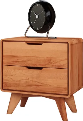 Produktbild von Nachtkommode Timaru 14 Kernbuche massiv geölt - Abmessungen: 48 x 47 x 30 cm (H x B x T)