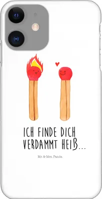 Produktbild von Mr. & Mrs. Panda Iphone 11 Handyhülle Streichhölzer - Weiß - Geschenk, Liebesgeschenk, Handycover, Liebesbeweis, Cover, Freundin, Handy Case, Hülle