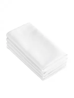 Produktbild von servietten Sonora50 x 50 cm Baumwolle weiß 4 Stück