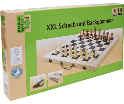 Image de Natural Games XXL Échecs et backgammon