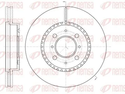 Produktbild von 2x REMSA Bremsscheibe 61096.10 vorne für OPEL Astra G CC (T98) Zafira A (T98)