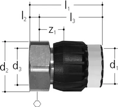 Produktbild von Sanipex MT Übergang mit Eurokonus, d 16 mm