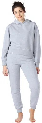 Produktbild von Bellivalini Sportanzug Damen Jogginganzug aus Baumwolle Zweiteiler Lange Ärmel BLV222 (Melange, S)