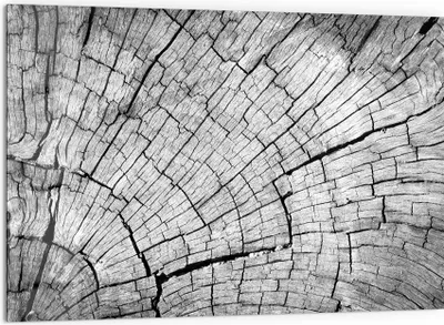 Produktbild von DEQORI Küchenrückwand Glas 60x40 cm 'Gealterte Holzstruktur' Spritzschutz Bad Rückwand