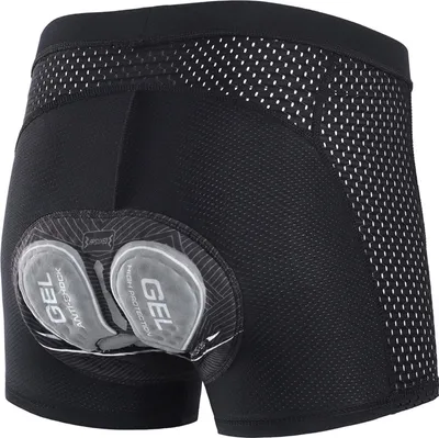 Produktbild von Gepolsterte Radhose für Männer Herren Radhose mit Polsterung Radhose für Männer Radfahren Reiten Shorts Fahrradfahren Unterwäsche Schwarz mit schwarzer Linie Asien