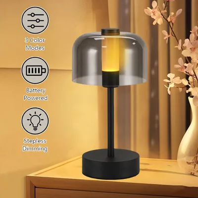 Produktbild von Kabellos Tischlampe Touch Tischleuchte LED Nachttischlampe Dimmbarer Leselampe