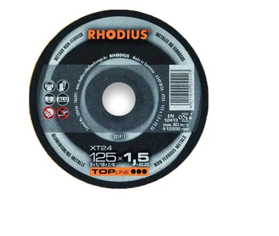 Produktbild von Rhodius XT24 Extradünne Trennscheibe Ø 115 mm Bohrung 22,23 mm