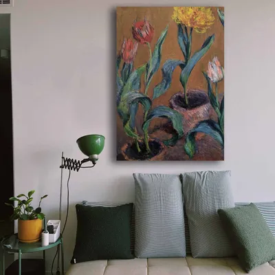 Produktbild von Wallity, 70100MONET006- CLD1139, Bunt, Leinwandbilder, 70 x 100 cm, 100% Leinwand