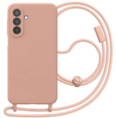 Produktbild von Avizar, Hülle für Samsung Galaxy A25 5G aus Silikon mit Band zum Umhängen, Rosa