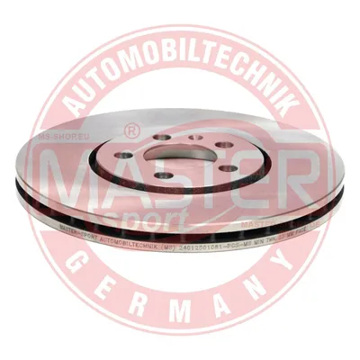 Produktbild von 2x MASTER-SPORT Bremsscheibe 24012501081-PCS-MS vorne für VW GOLF III (1H1)