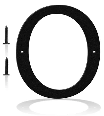 Produktbild von Hausnummer in Schwarz, 15,2 cm hoch, mit modernem Design